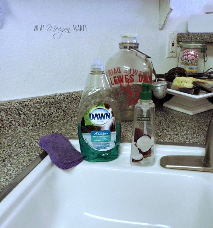 Use an Olive Oil Bottle as a Dish Soap Dispenser
