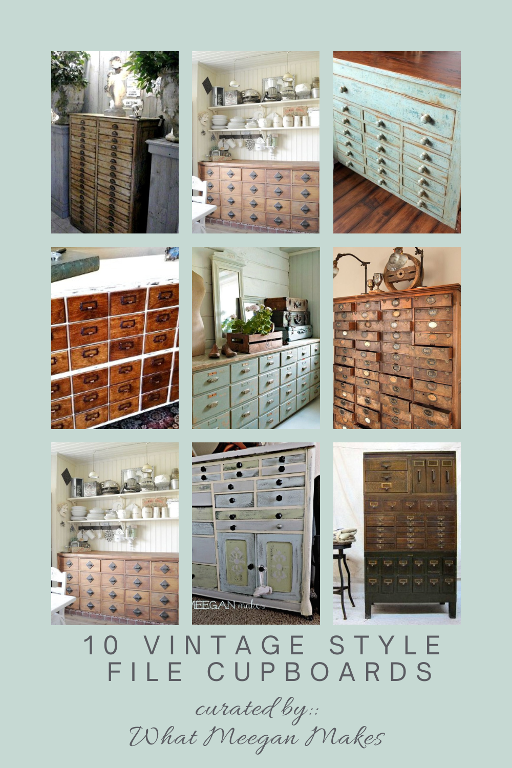 10 Vintage Styled File Cupboards What Meegan Makes