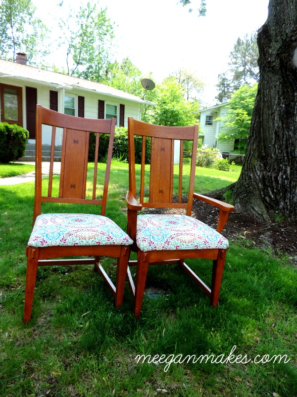 How to Recover a Dining Chair Seat What Meegan Makes