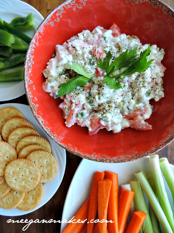 Italian Cottage Cheese Vegetable Dip What Meegan Makes