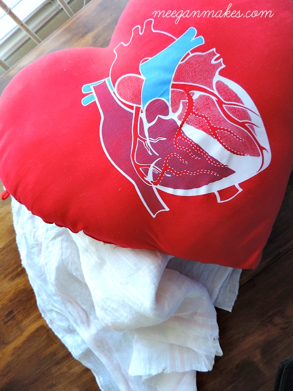 Vintage Valentine Pillow What Meegan Makes