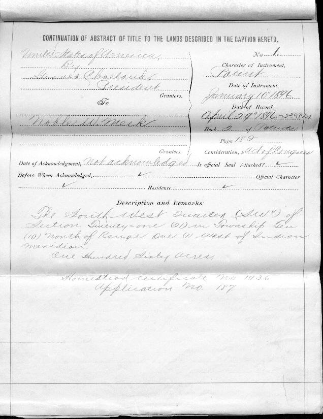 Documents for Meek Genealogy