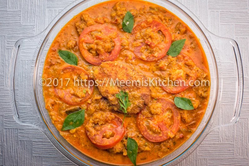 Fish in Cabbage /Cabbage Fish curry in Coconu milk MeemisKitchen