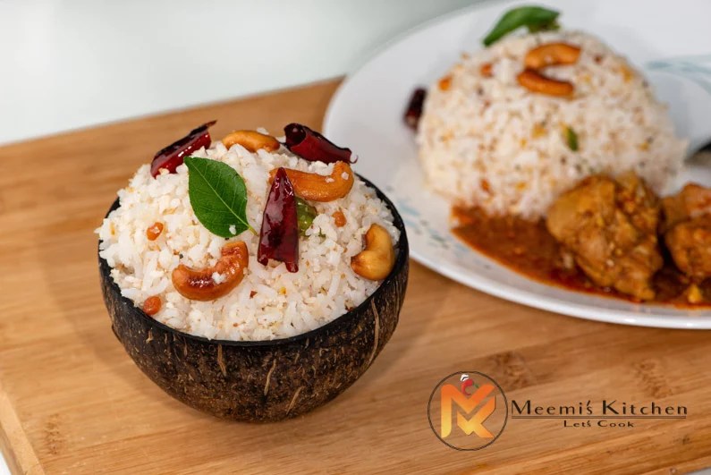 Coconut Rice / Easy Coconut Rice recipe/ Thengai Sadam MeemisKitchen