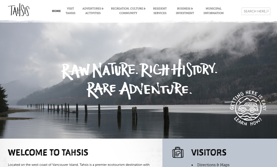  Design Portfolio Village of Tahsis Array Advertising Agency