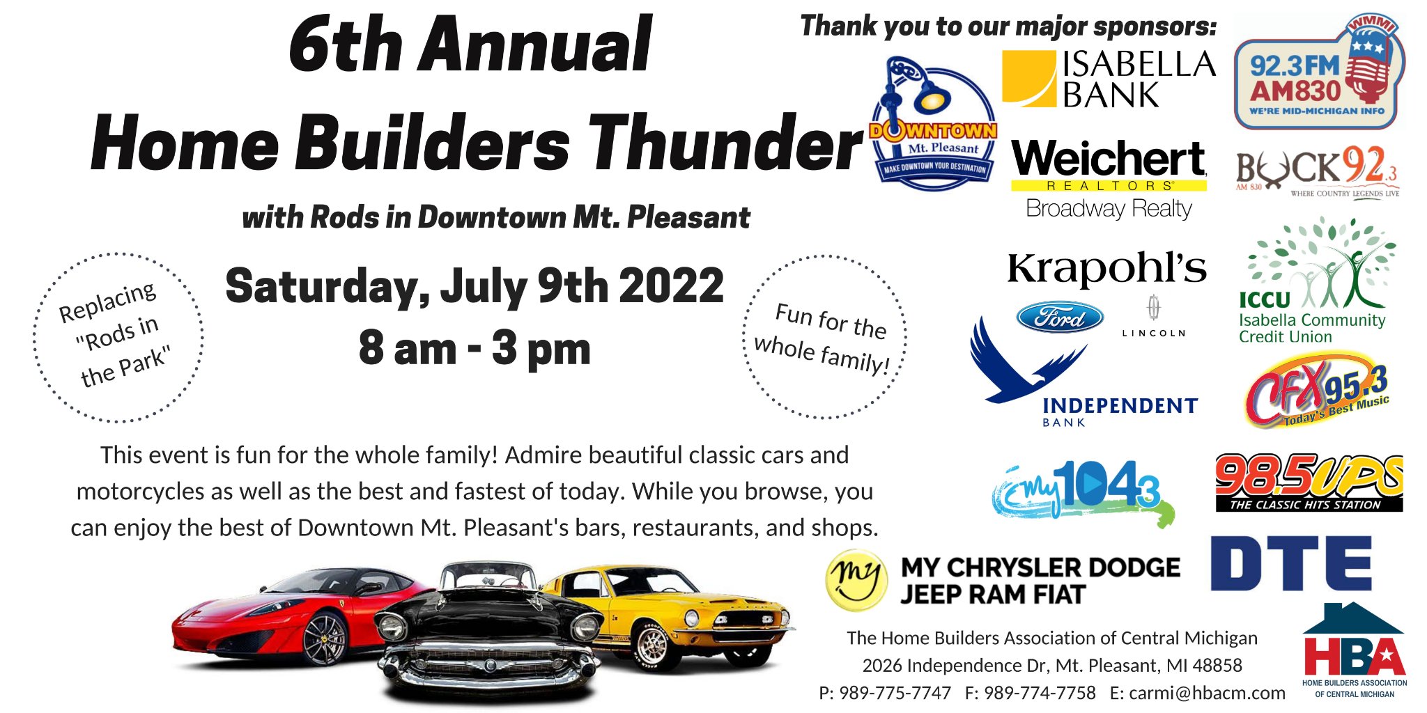 HBA Car Show Mt. Pleasant Area Convention & Visitors Bureau