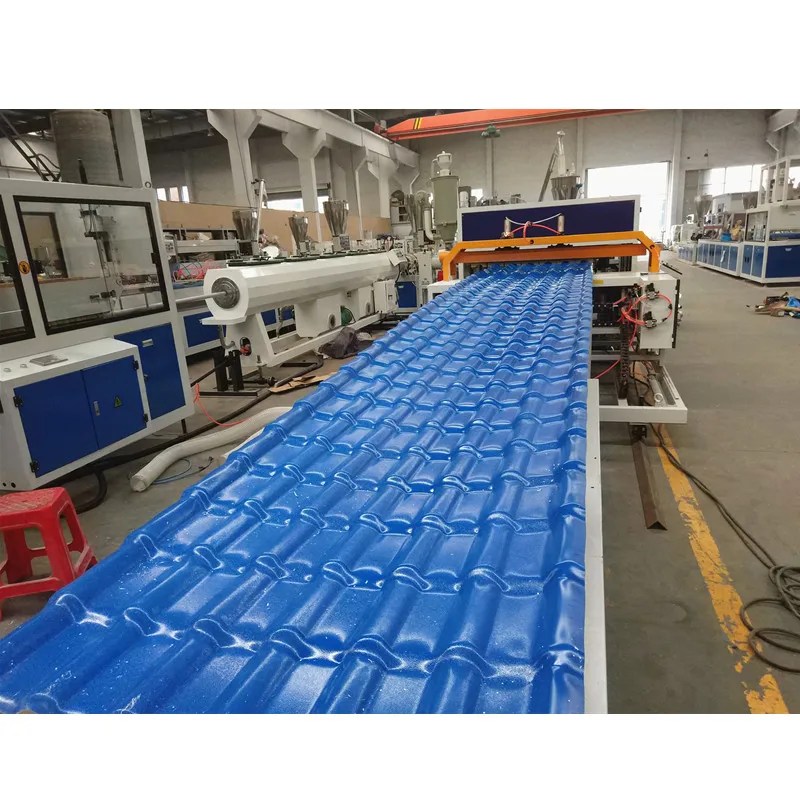 PVC glazed roof tile extruder machine ACC Machine