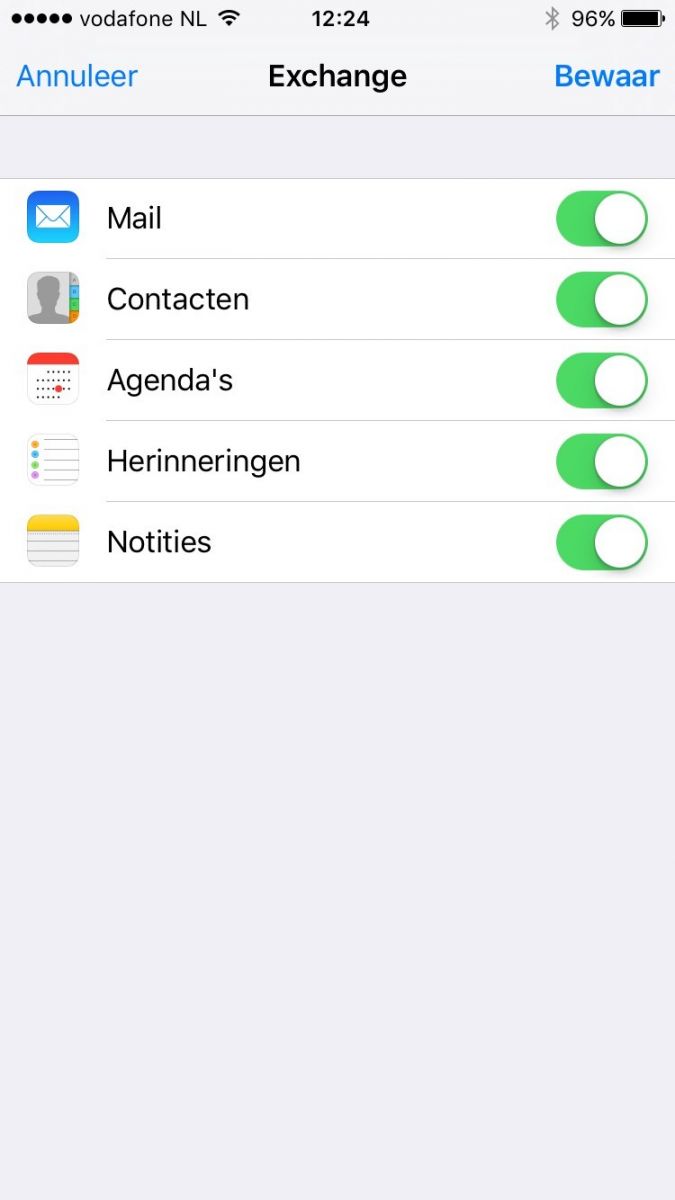 Exchange mailbox toevoegen op iPhone, iPad of iPod Mega Bite