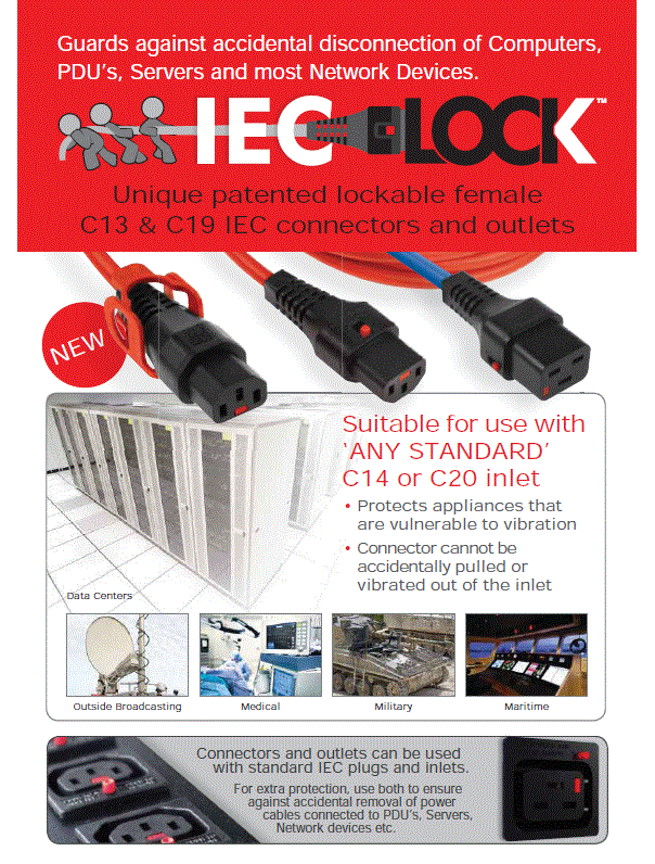 IEC lock red MEGA ELECTRONICS, INC.