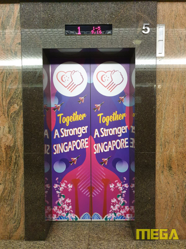 Sticker Installation Advertisement Mega Exhibition Events