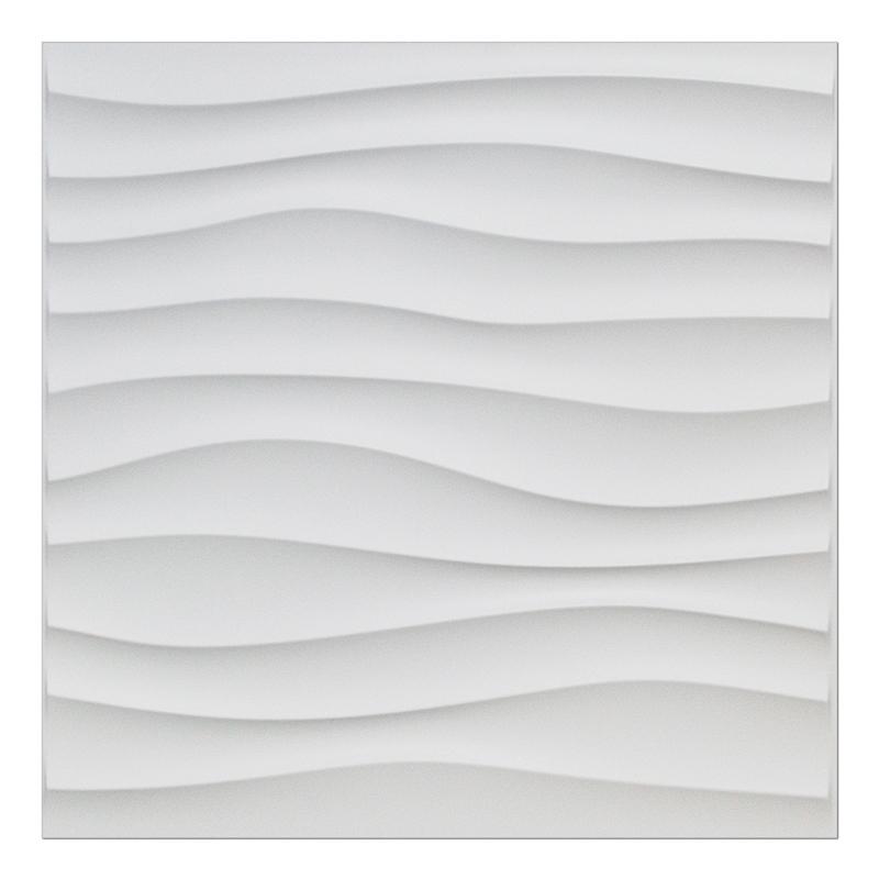 Mega Luxe 3D Texture PVC Wall Panels 19.7inches X 19.7inches Decorative, Waterproof, Flame