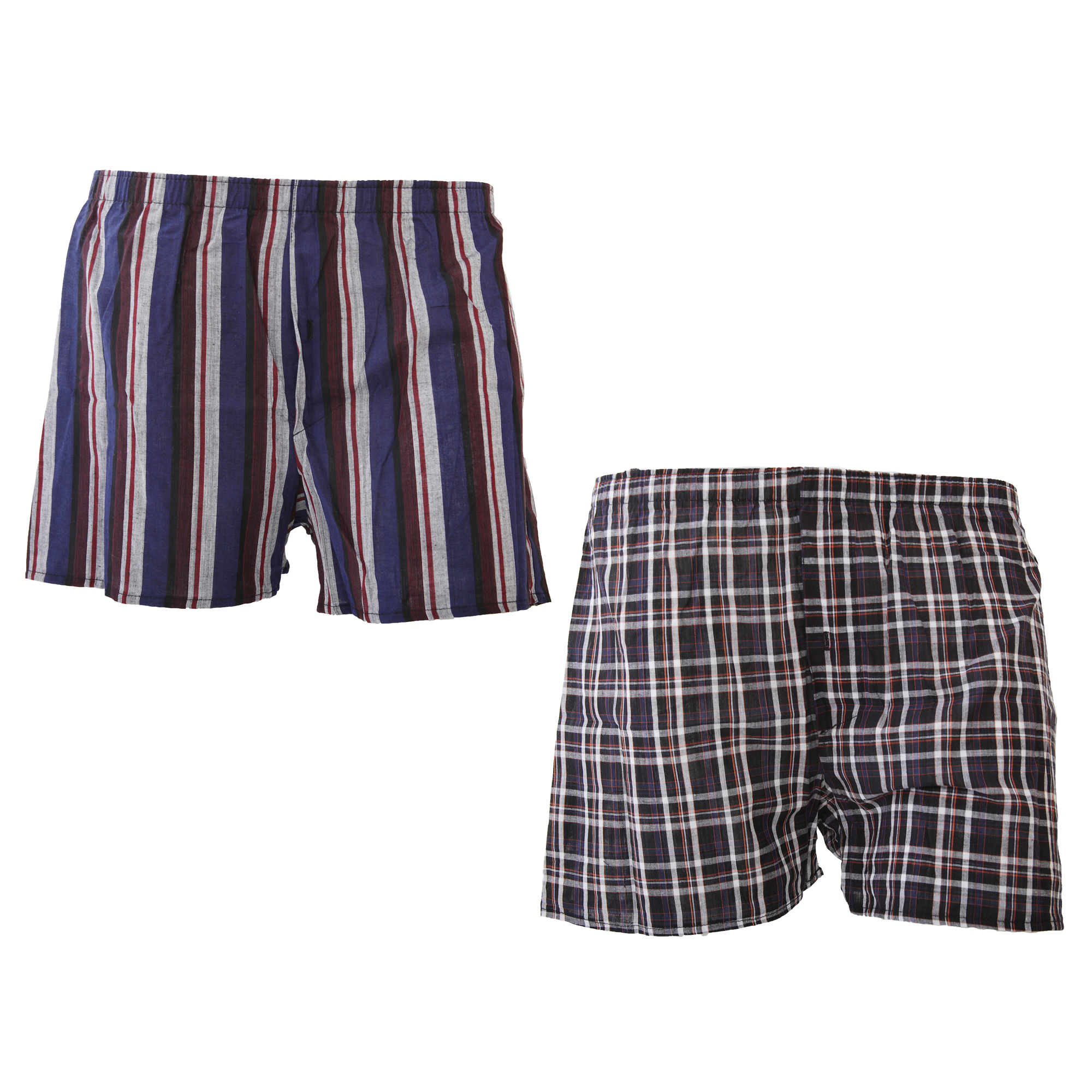 Mens Cotton Woven Boxer Shorts / Boxers (Pack Of 2) eBay