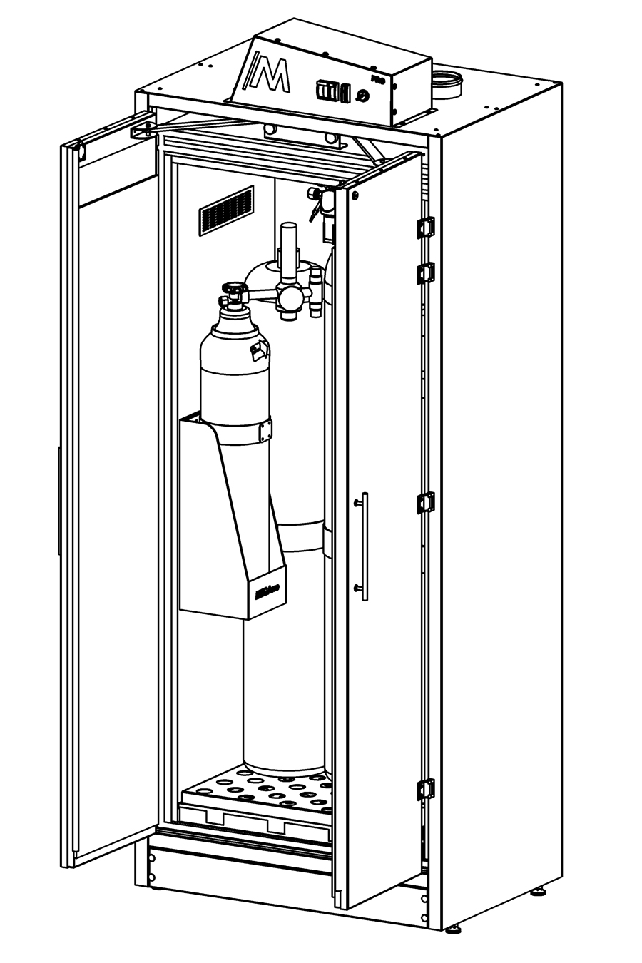 90 cm Flammable Gas Cylinder MEGALIFE INDUSTRIAL