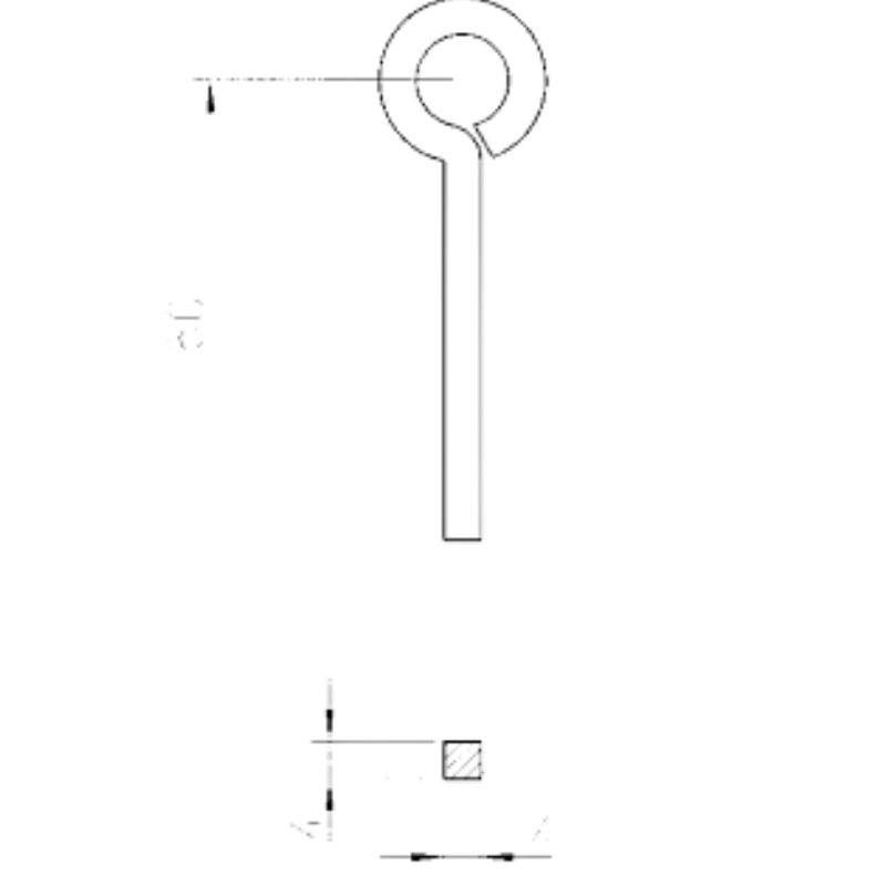 Square key Mega Lock