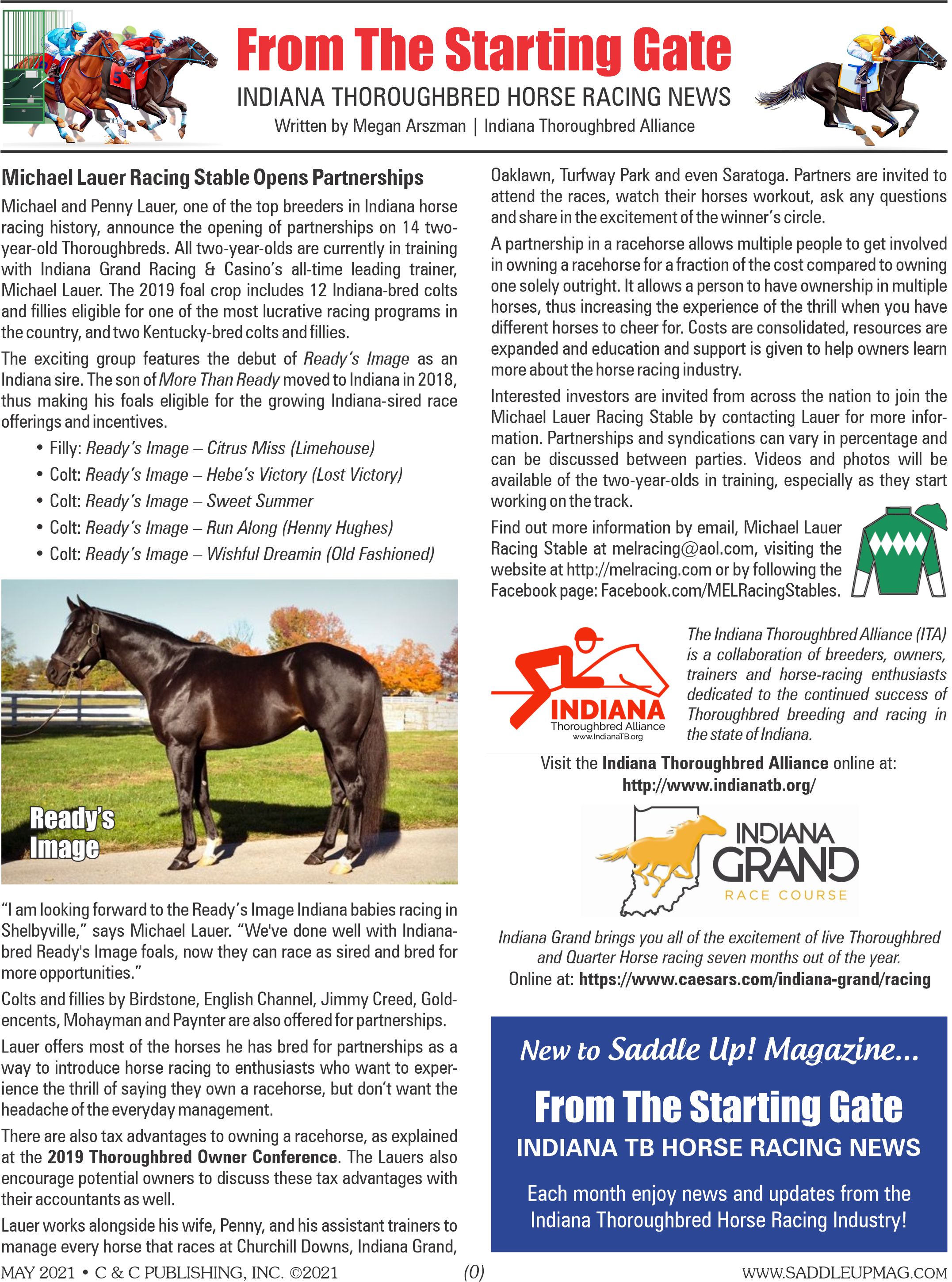Sharing Indiana Horse Racing News MA Communications