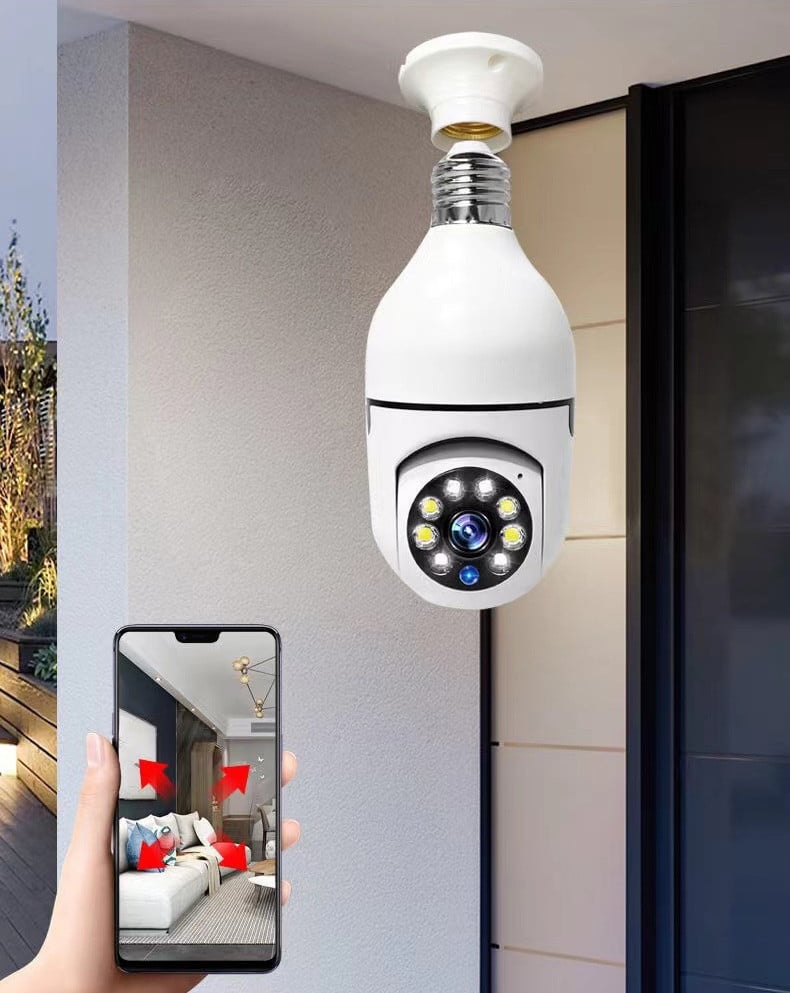 SMART HD kamera ve tvaru žárovky – Megapanda.cz