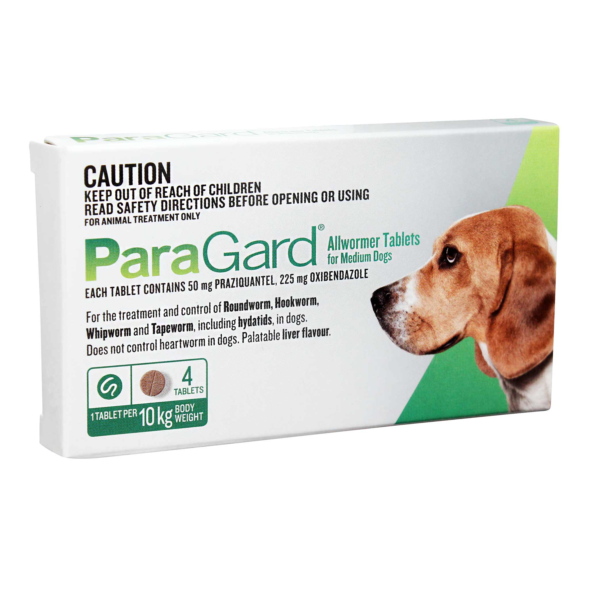 Paragard Allwormer Medium Dogs 5 10kg (11 24lbs) 4 Pack Mega Pet