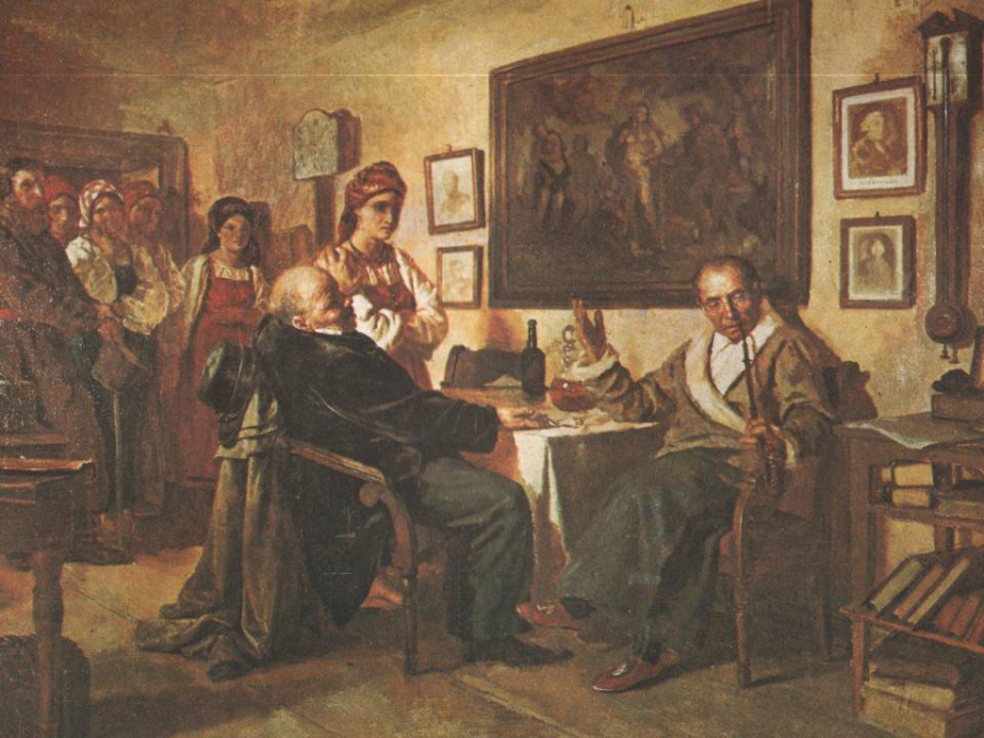 Торг сцена из крепостного быта описание картины неврев