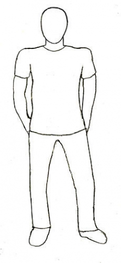 Силуэт человека как научиться рисовать