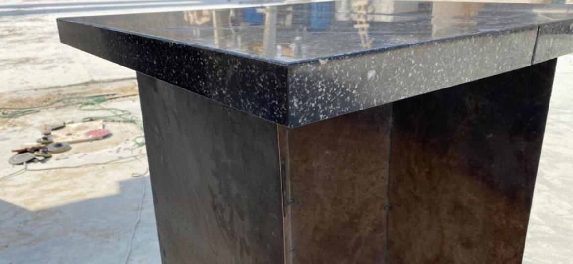 Kenya Imperial Black Granite Bathroom Vanity Project