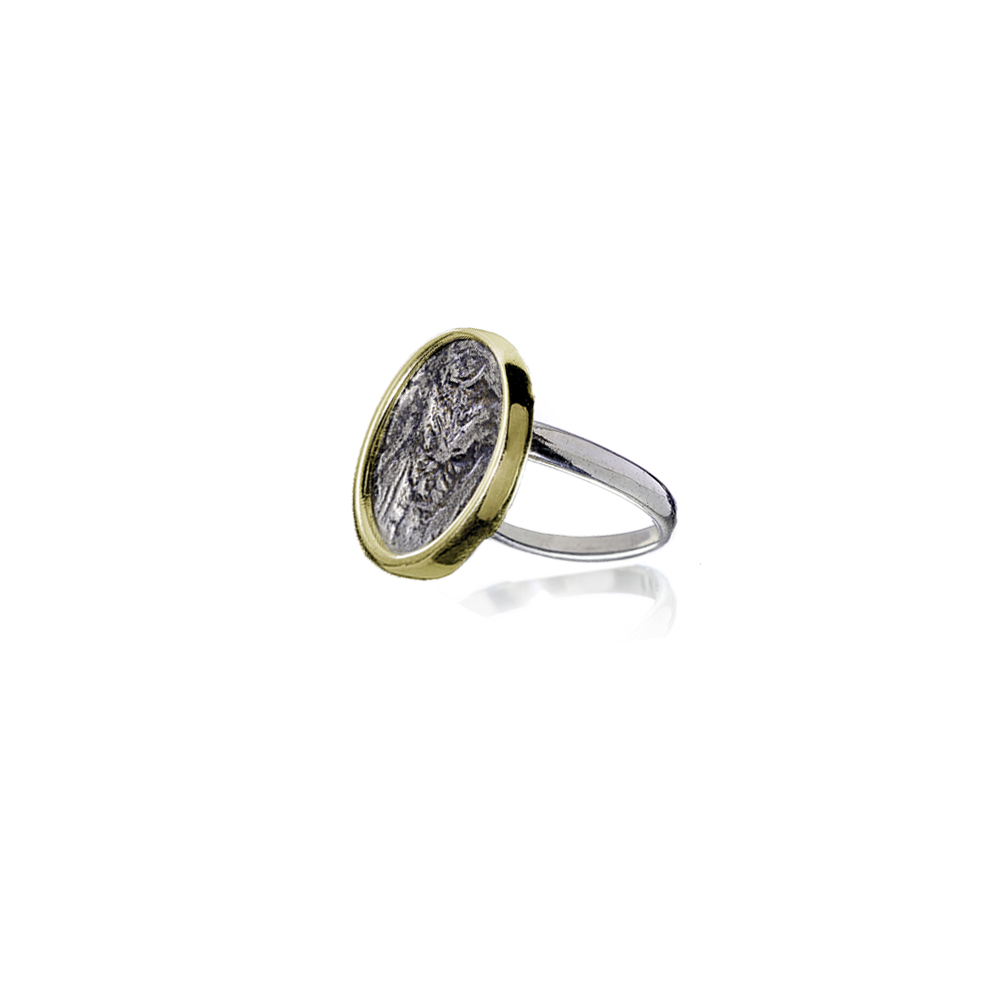 Bullion Ring Gold Plate Megemeria