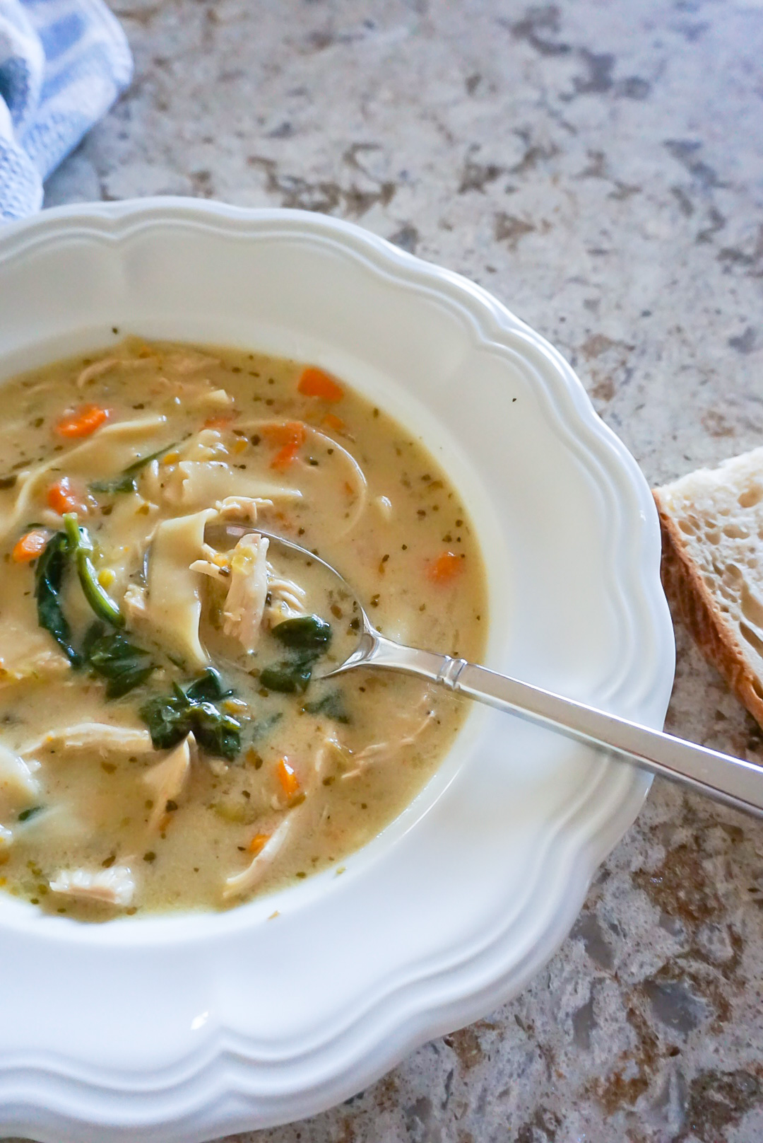 Creamy Chicken Noodle Soup (DairyFree, GlutenFree) Meg Mason Creative
