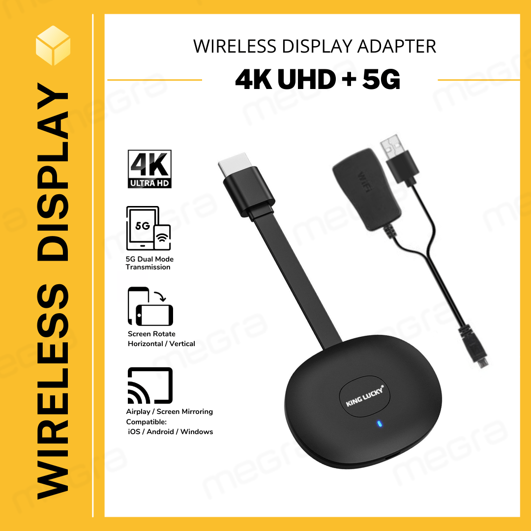 MEGRA Wireless Display Adapter HDMI Connection Potrait / Landscape