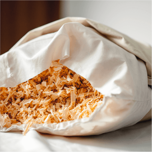 Pillow filled with Cedar chips MegreLLC