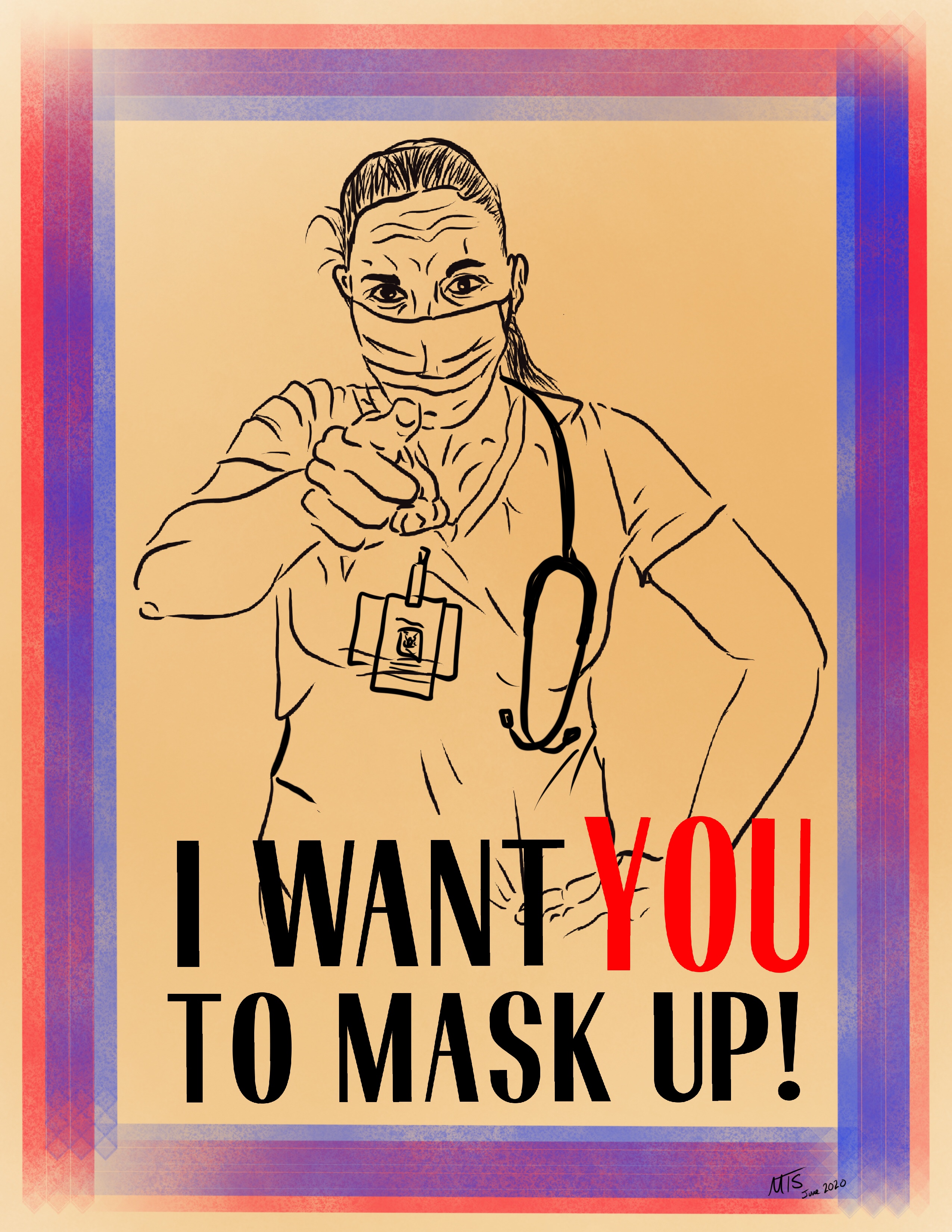 Mask Up 2 Meg Thompson Art