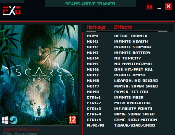 Scars Above Trainer (1.0.1.129298) - Latest Version