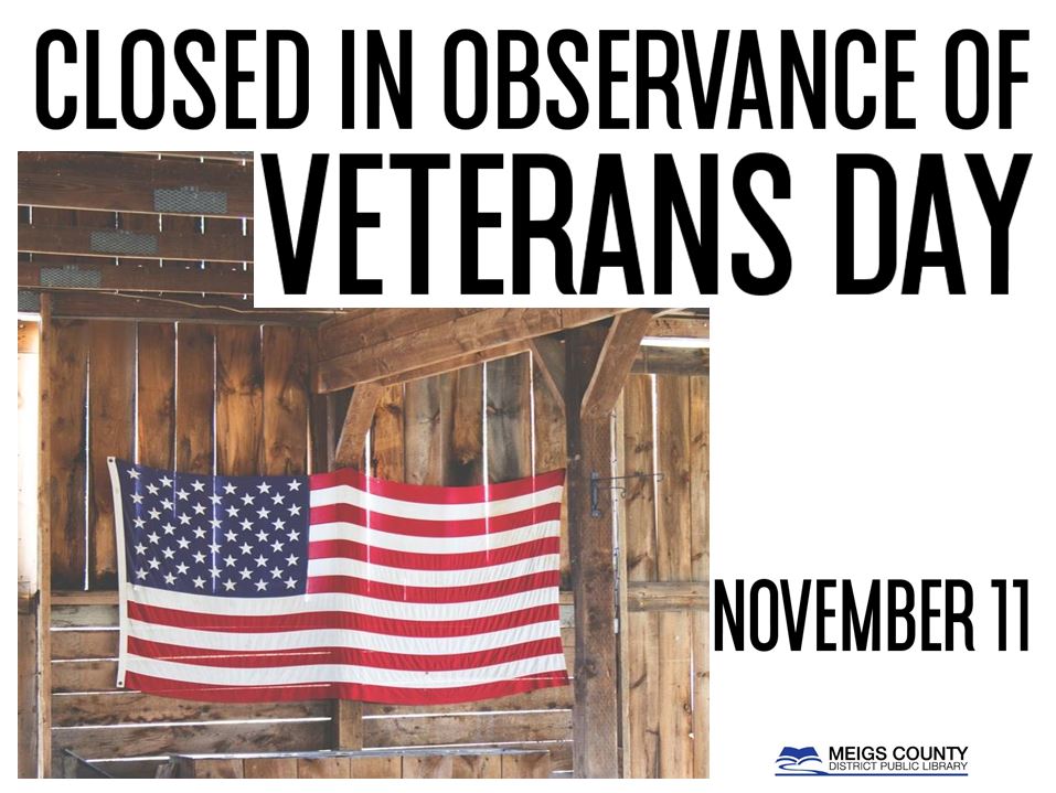 Library Closing Veterans Day