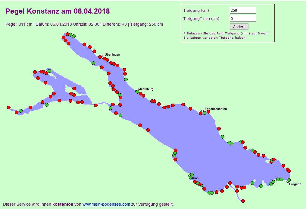 Tiefe Bodensee Karte Tiefgang Bodensee MeinBodensee