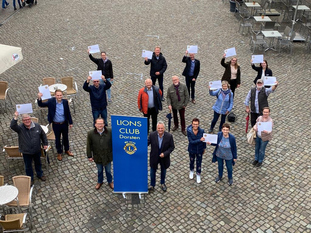 Der Lions Club Dorsten trifft mit großer Spende den guten Ton