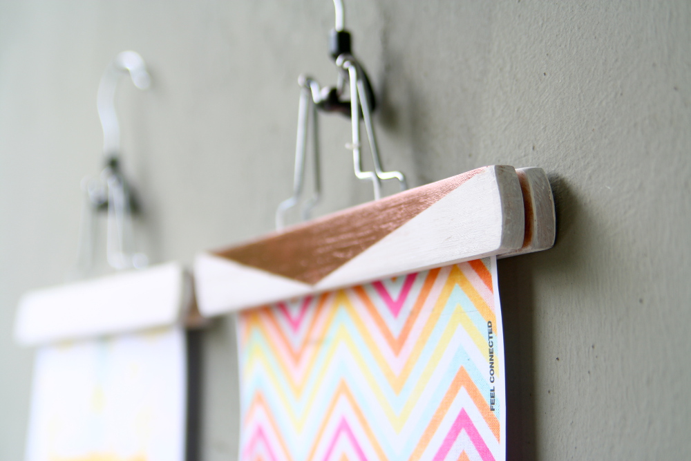 DIY Seiten aus Lieblingsmagazinen an die Wand mit