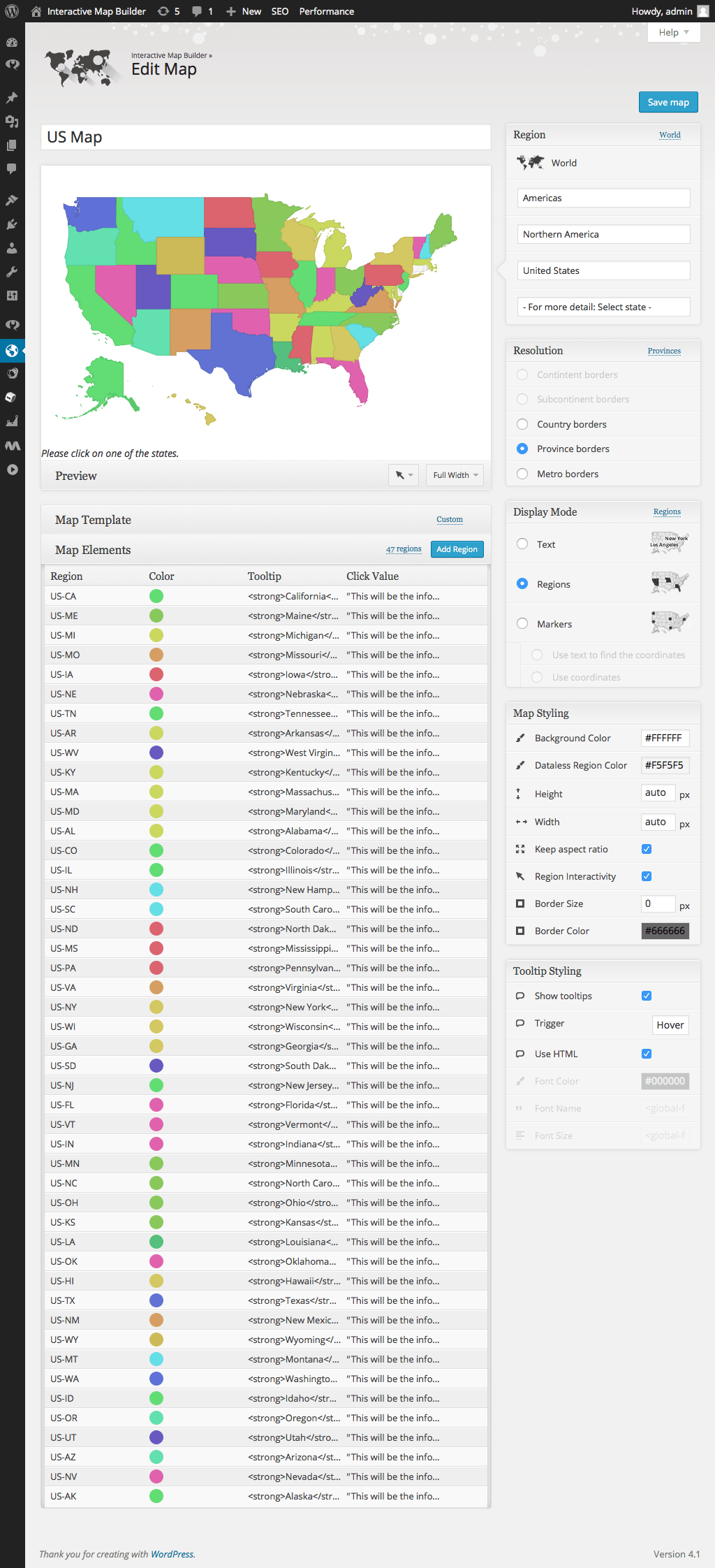 Interactive Map Examples