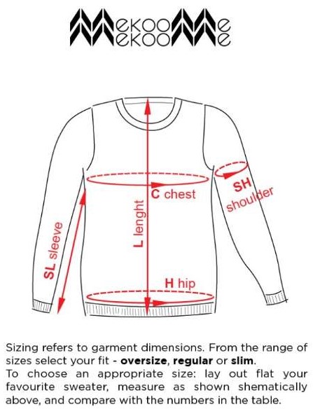 Crewneck sweater City – Mekoome architectural knitwear