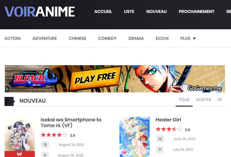 5 Meilleurs Sites d'Animes en Streaming en VF et VOSTFR MekssiMed