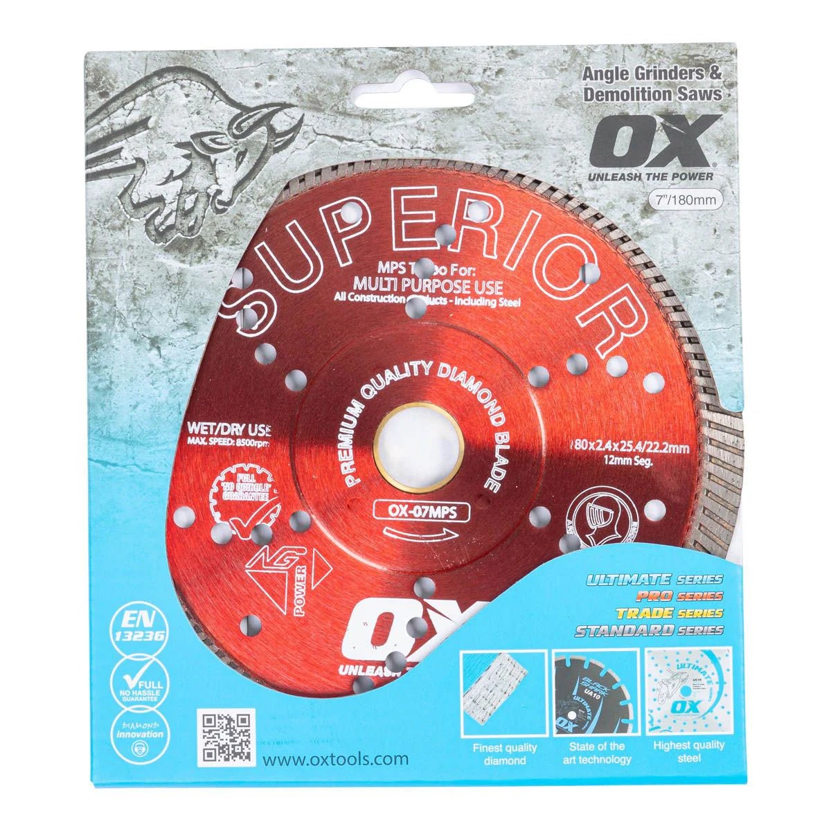 OX Tools Professional MPS 7" Turbo Diamond Blade For Sale Online