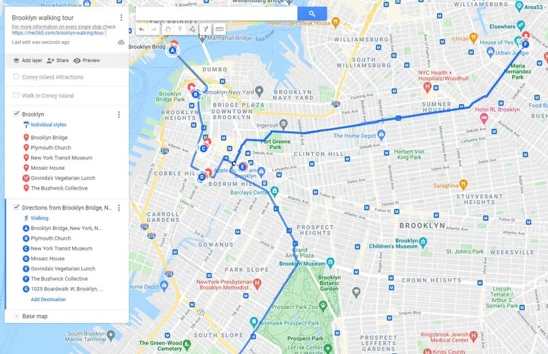 Brooklyn walking tour 2024 [selfguided in 11 stops with map]