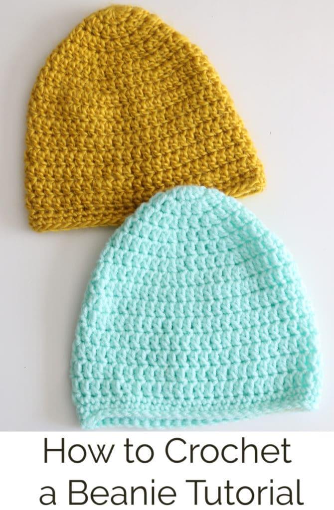 How to Crochet a Beanie Beginner Video Tutorial and Free Crochet