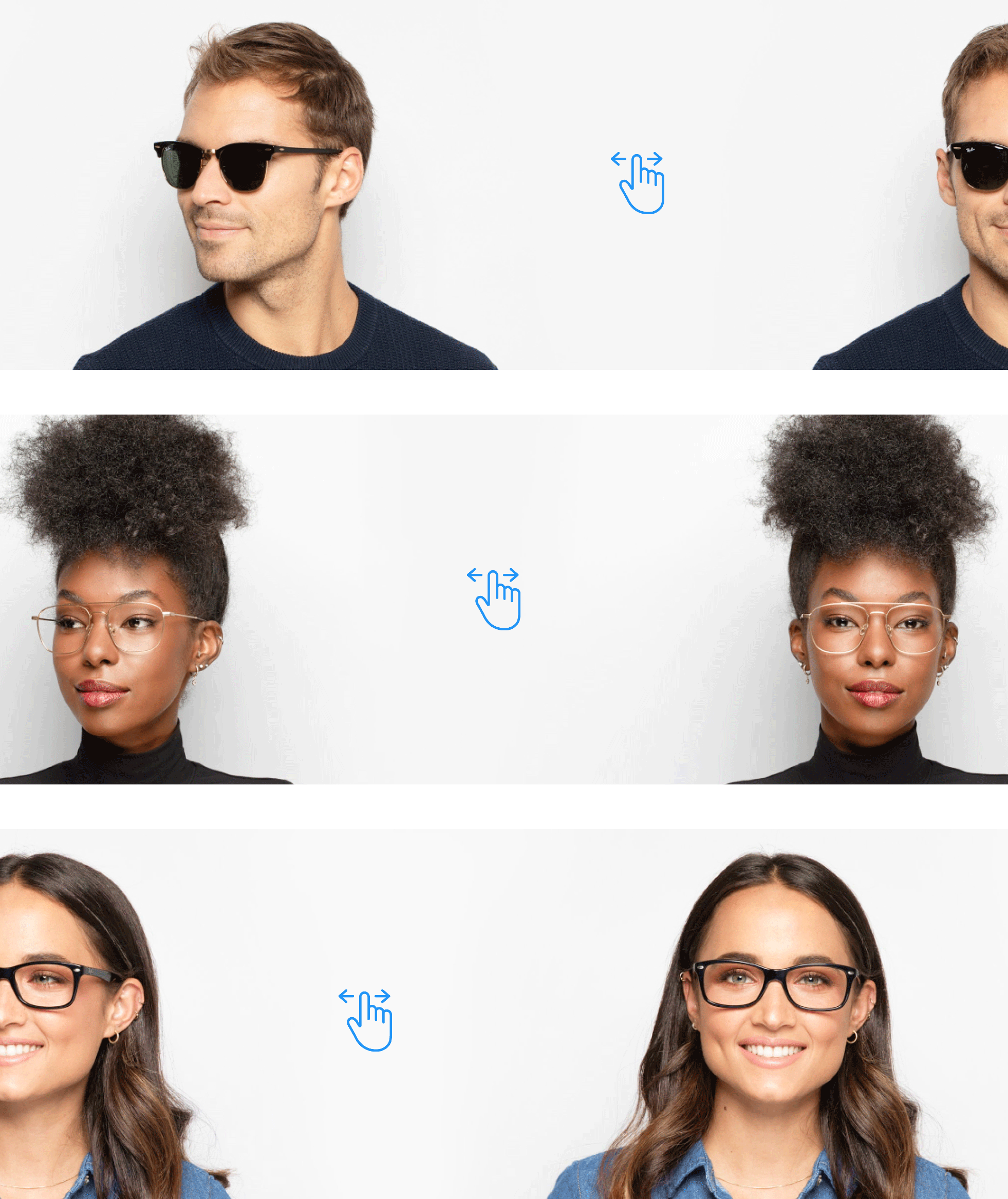 See yourself in any pair from the comfort of your home. MELANY BENJAMIN