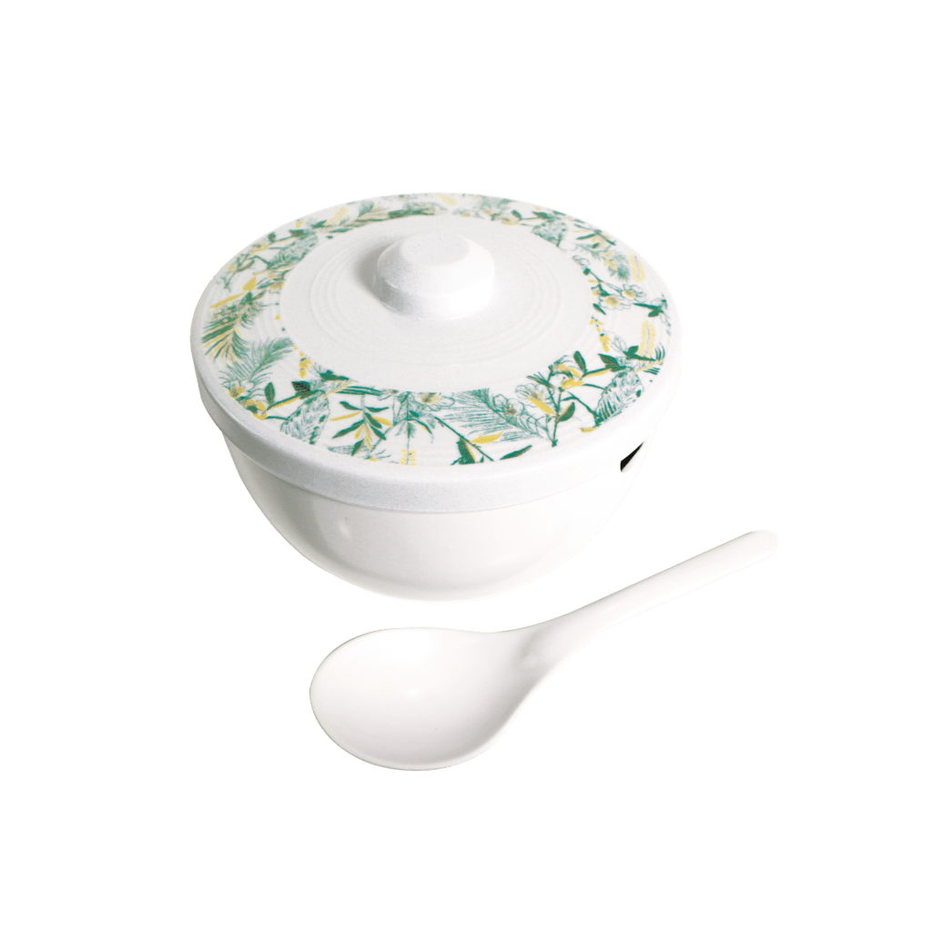 Leigh Rice Bowl with Cover & Spoon Melawares
