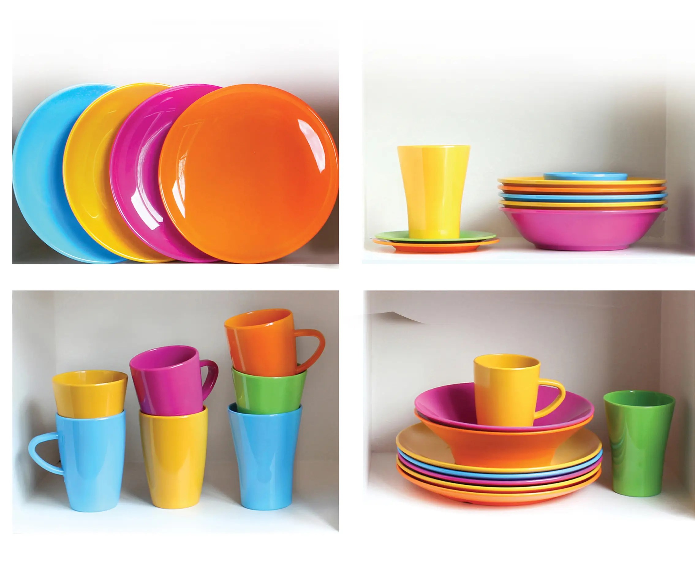 Chroma Magenta 8" Round Plate Melawares