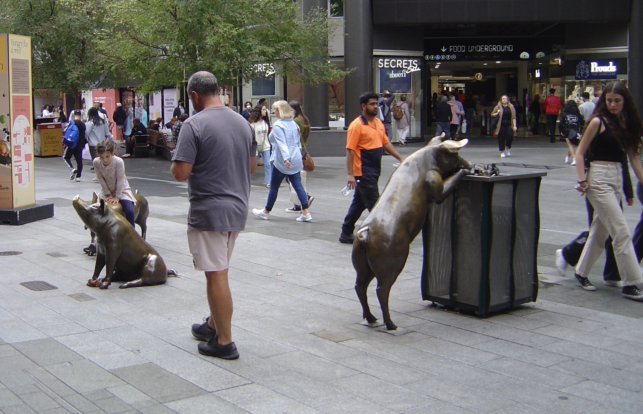 Four Adelaide Sculptures Black Mark