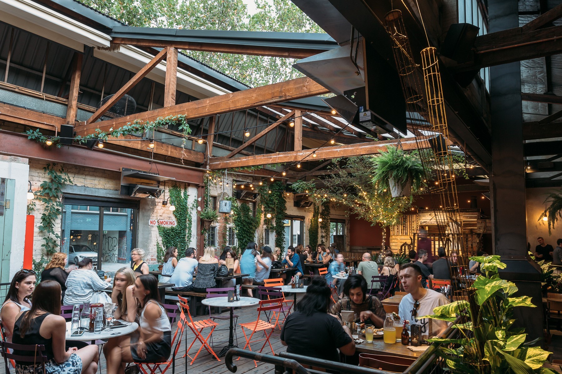 Stomping Ground Collingwood Retractable Roof Melbourne Awning Centre