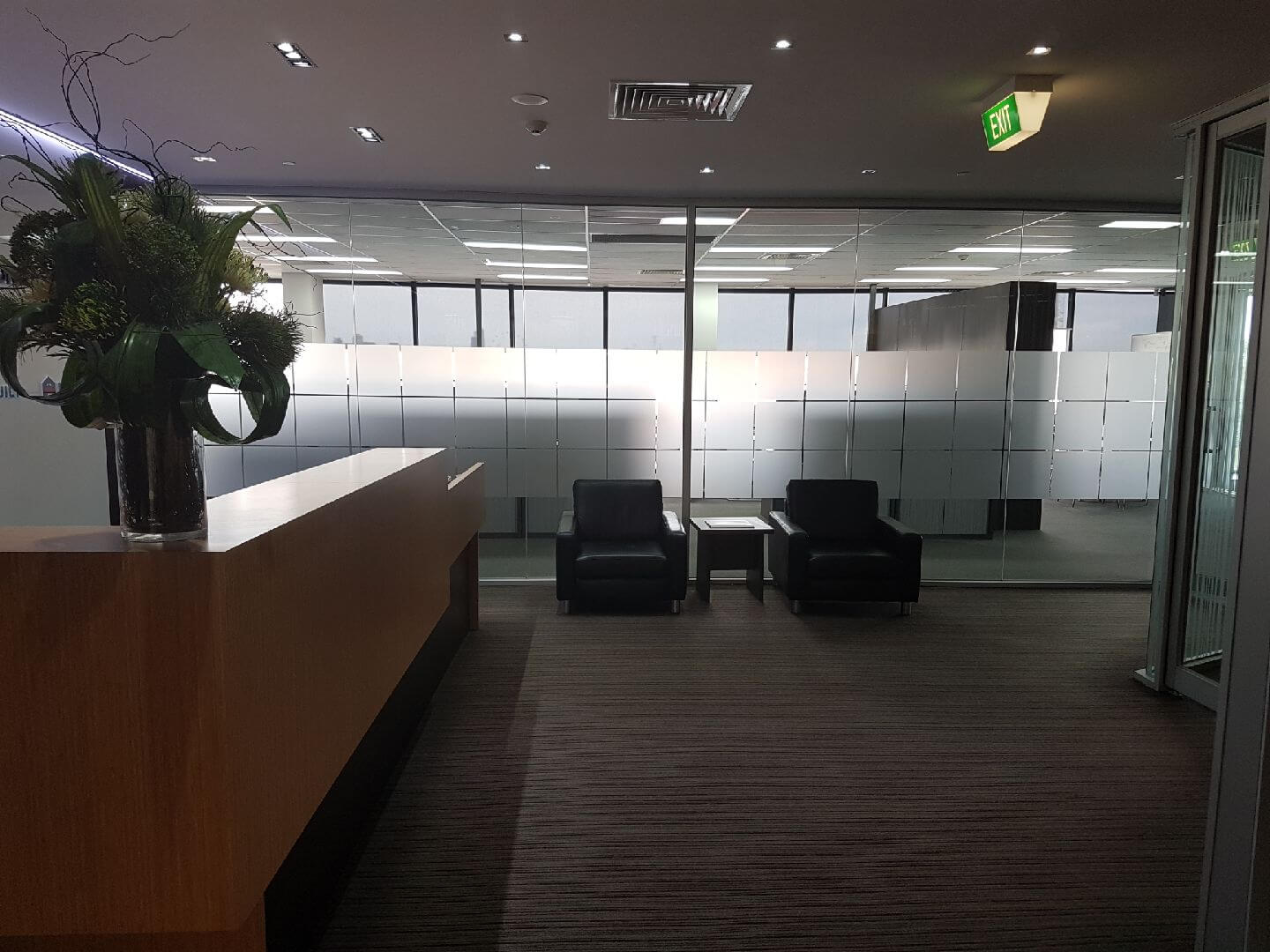 Melbourne Frosted Windows