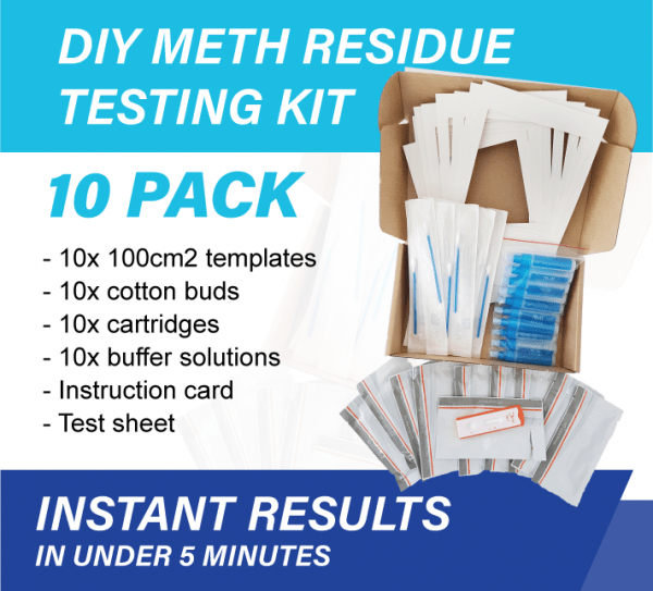 10 x PACK DIY Meth Residue Testing Kit Melbourne Meth Testing Solutions