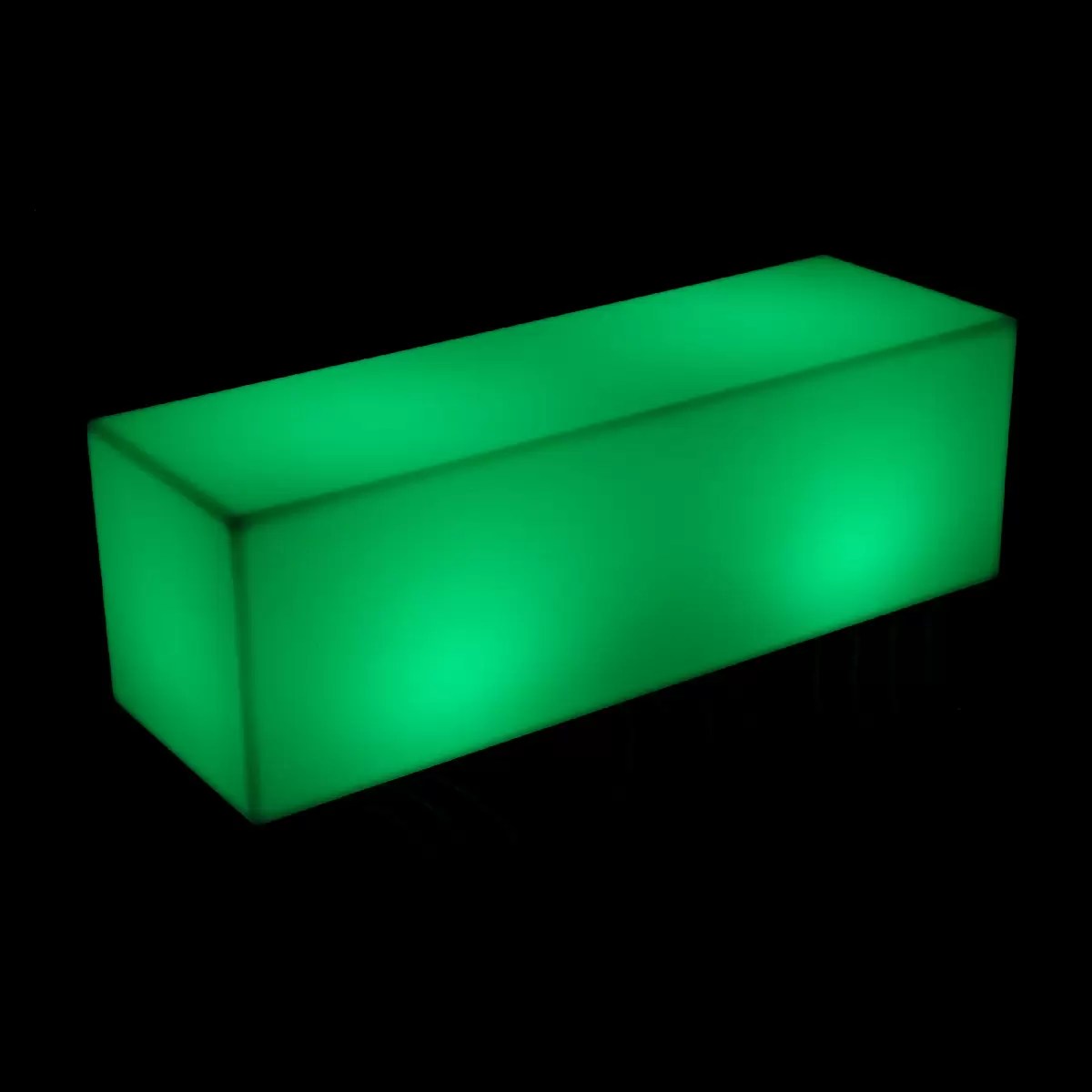 Glow Rectangle Bench Hire Hire Melbourne Melbourne Party Hire Co.