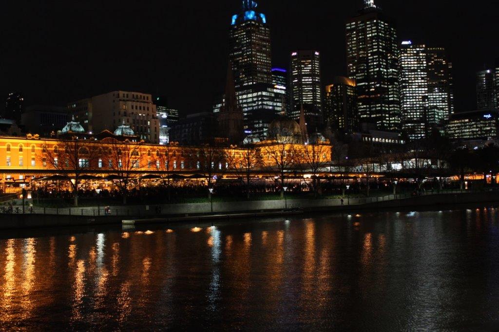 View of Flinders Station and Arbory Bar from Southbank Melbourne Unlocked