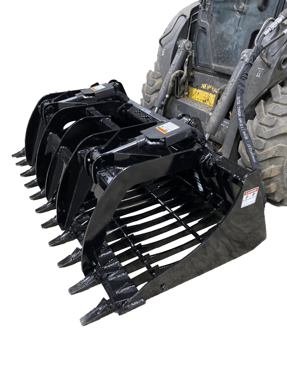 Skid Steer Smooth Rock Grapple Bucket Melecio Attachments